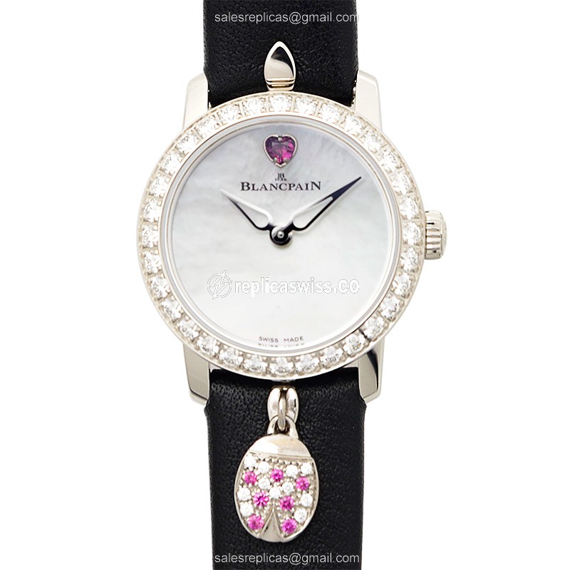 Blancpain 0063D-1954-63A LADYBIRD Automatic 18kt White Gold & Diamond
