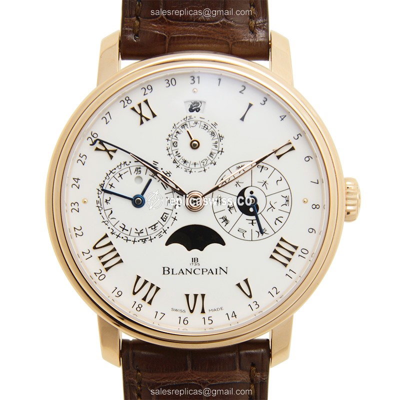Blancpain 00888-3631-55B VILLERET Automatic 18kt Rose Gold