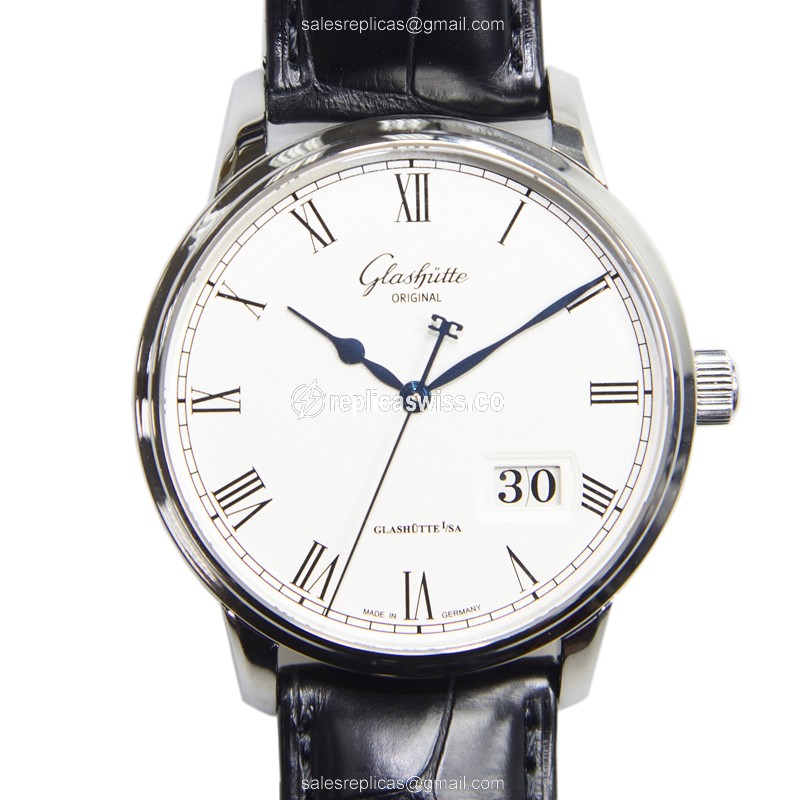 Glashutte 100-03-32-42-04 SENATOR PANORAMA DATE Automatic Stainless Steel