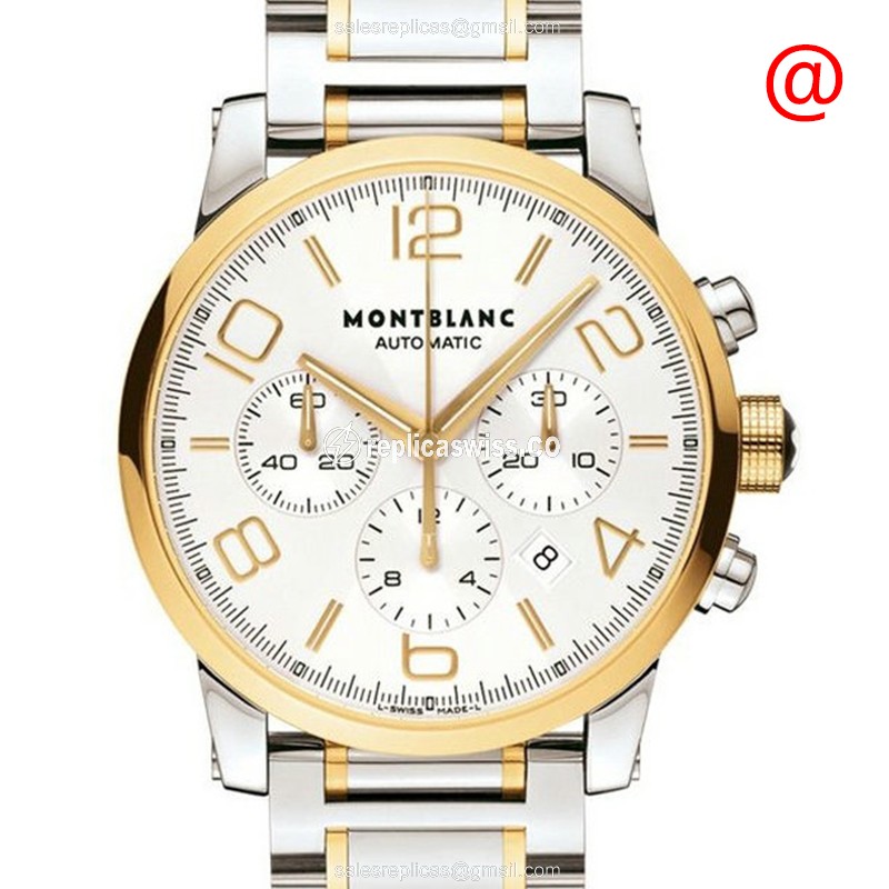 Mont Blanc 107320 TIMEWALKER Automatic 18kt Gold & Steel