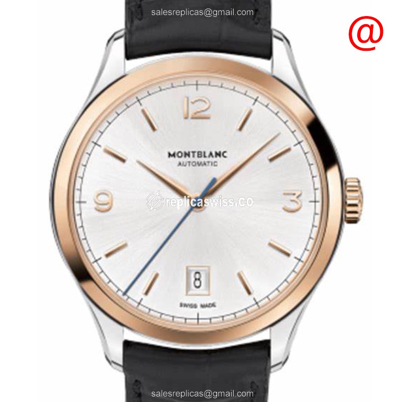 Mont Blanc 112521 HERITAGE Automatic 18kt Rose Gold & Steel