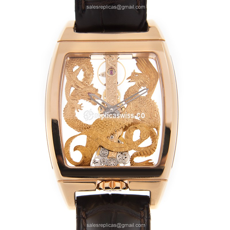 Corum 113.265.55/0002 DP55R GOLDEN BRIDGE Manual Wind 18kt Rose Gold