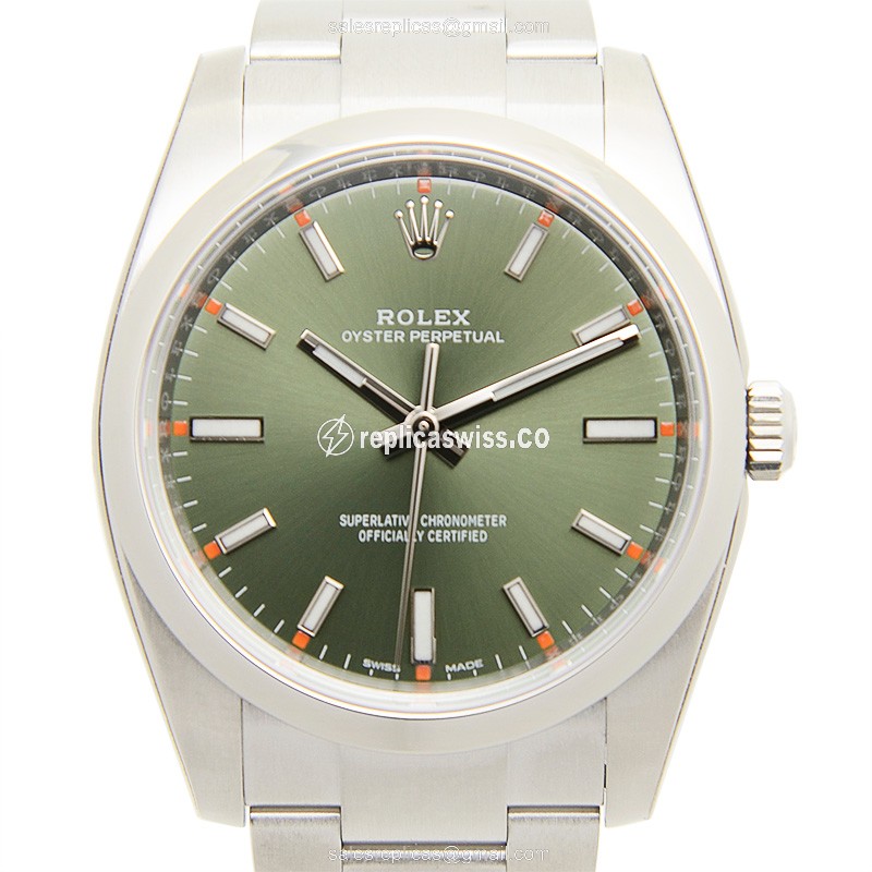 Rolex 114200GREEN_O OYSTER PERPETUAL Automatic Stainless Steel