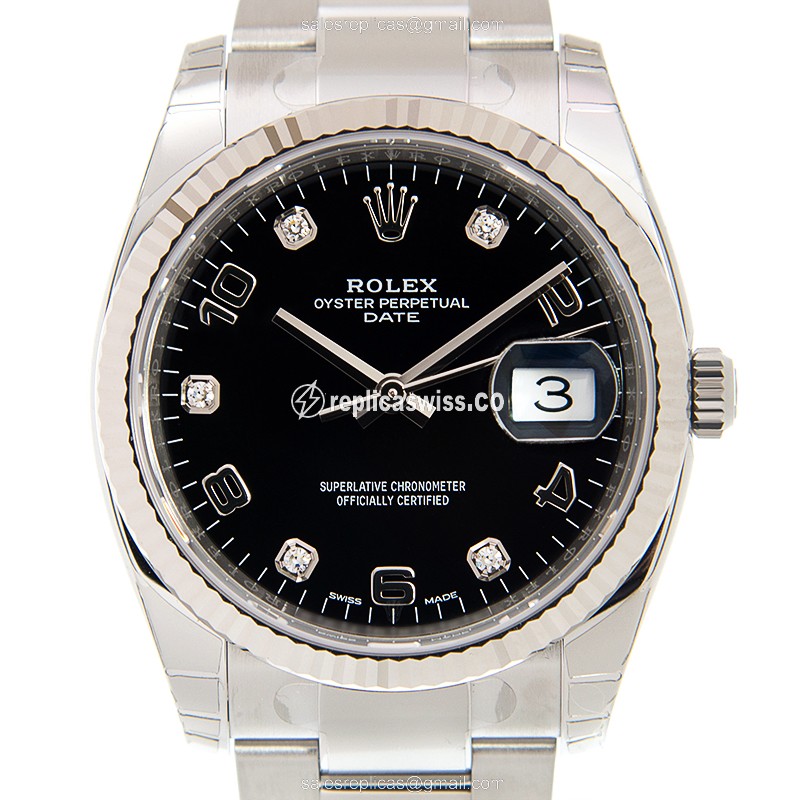 Rolex 115234-0011 DATEJUST Automatic 18kt White Gold & Steel