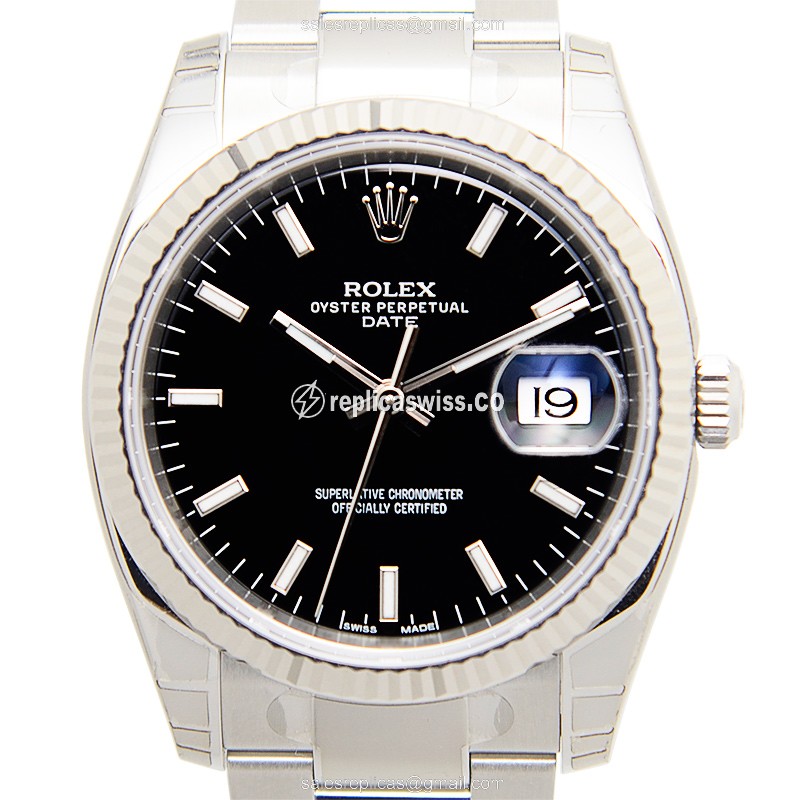 Rolex 115234-0002 DATEJUST Automatic 18kt White Gold & Steel