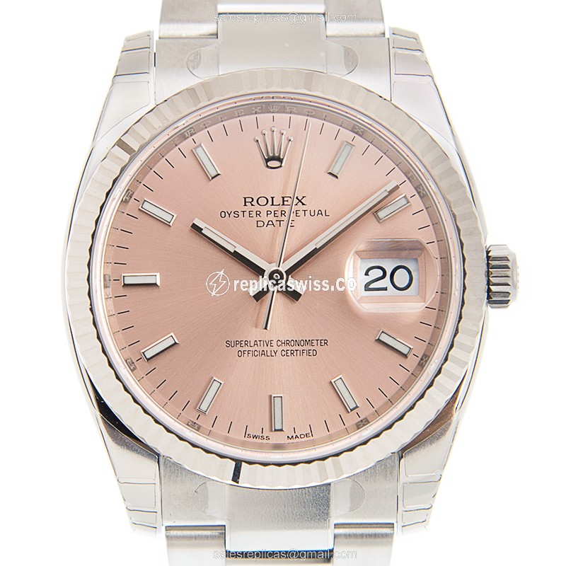 Rolex 115234-0006 DATEJUST Automatic 18kt White Gold & Steel