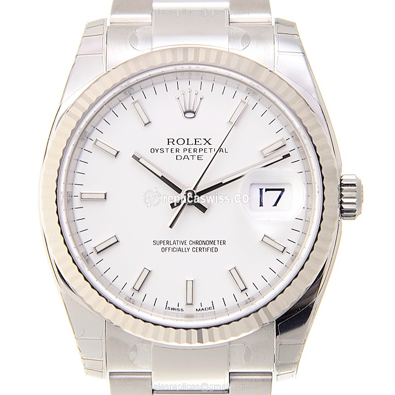 Rolex 115234-0003 DATEJUST Automatic 18kt White Gold & Steel