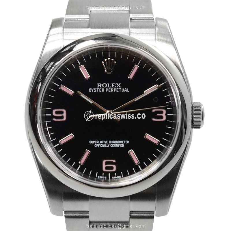 Rolex 116000BKAR369PK OYSTER PERPETUAL Automatic Stainless Steel