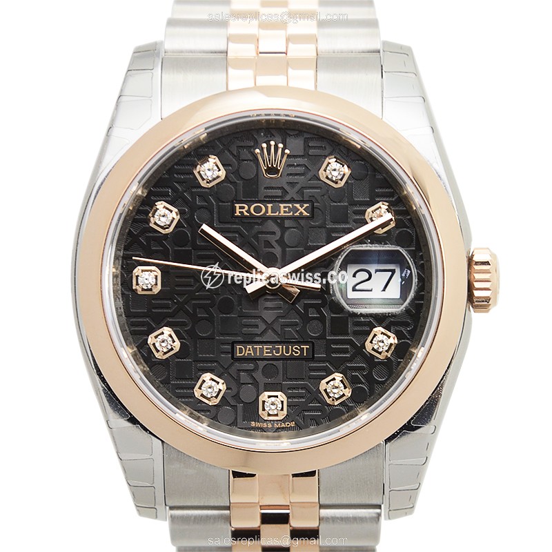 Rolex 116201J DATEJUST Automatic 18kt Rose Gold & Steel