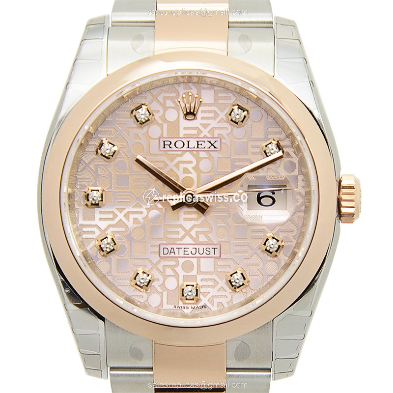 Rolex 116201J DATEJUST Automatic 18kt Rose Gold & Steel