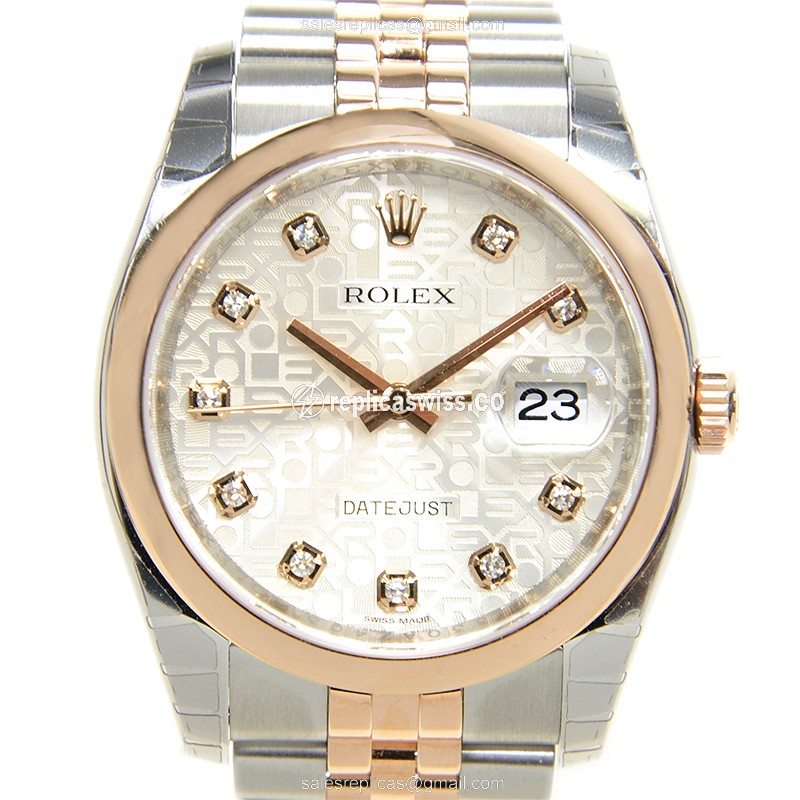 Rolex 116201JSVJUB DATEJUST Automatic 18kt Rose Gold & Steel
