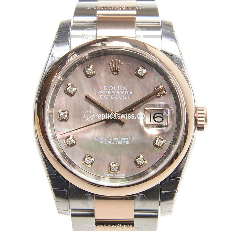Rolex 116201NGBK DATEJUST Automatic 18kt Rose Gold & Steel