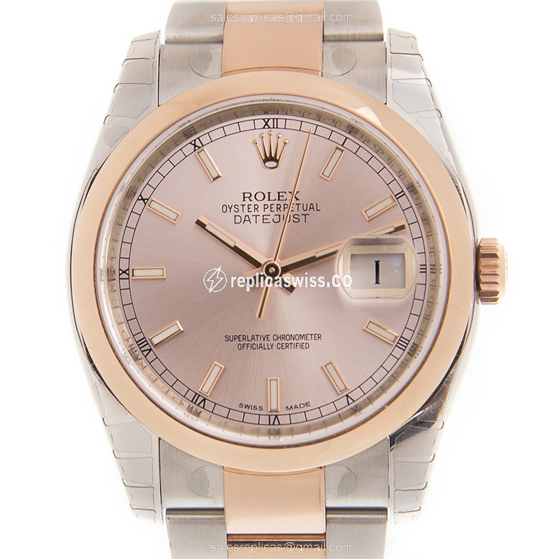 Rolex 116201 DATEJUST Automatic 18kt Rose Gold & Steel