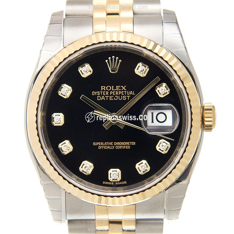 Rolex 116233G DATEJUST Automatic 18kt Gold & Diamond & Steel