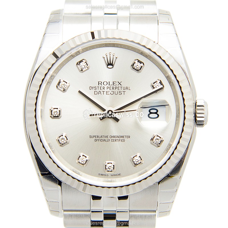Rolex 116234G DATEJUST Automatic 18kt White Gold & Steel