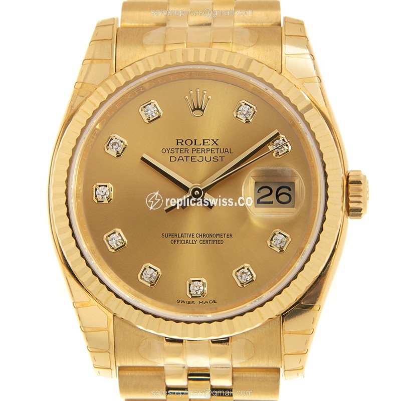 Rolex 116238GCH_J DATEJUST Automatic 18kt Yellow Gold