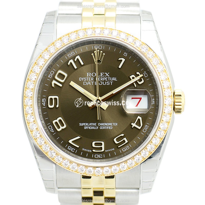 Rolex 116243 DATEJUST Automatic 18kt Gold & Diamond & Steel
