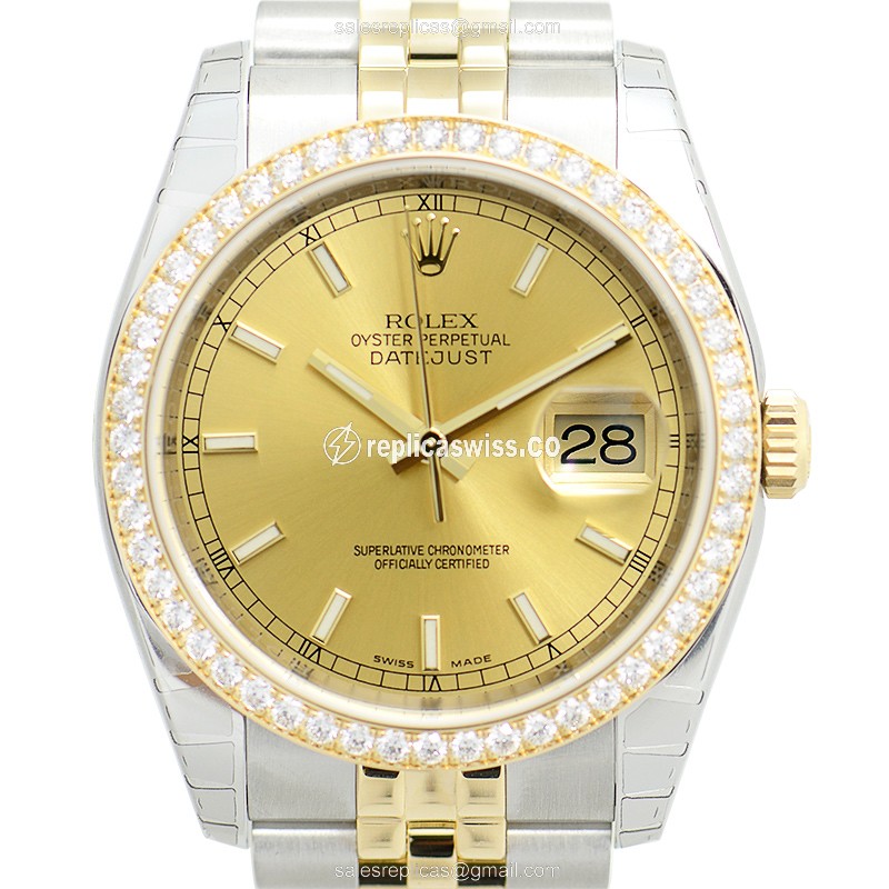 Rolex 116243CH DATEJUST Automatic 18kt Gold & Diamond & Steel