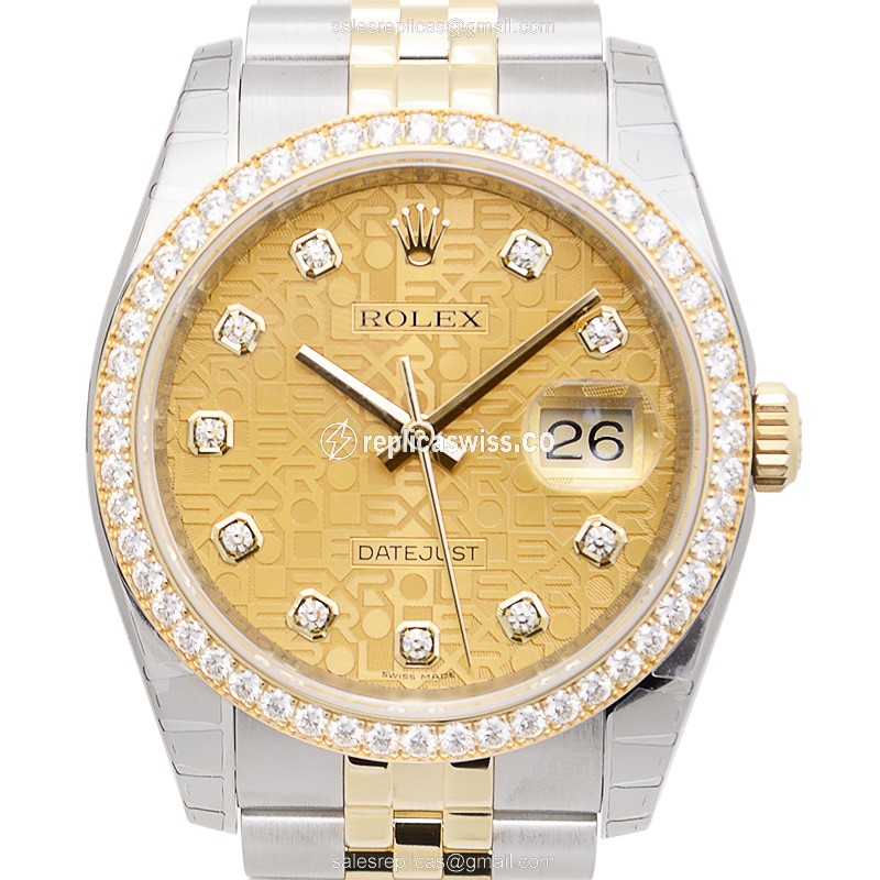 Rolex 116243J DATEJUST Automatic 18kt Gold & Diamond & Steel