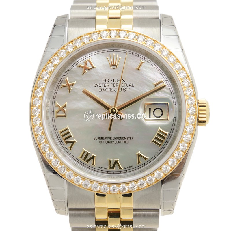 Rolex 116243NR DATEJUST Automatic 18kt Gold & Diamond & Steel