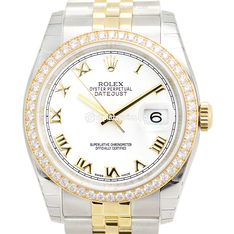 Rolex 116243WTRN_J DATEJUST Automatic 18kt Gold & Diamond & Steel