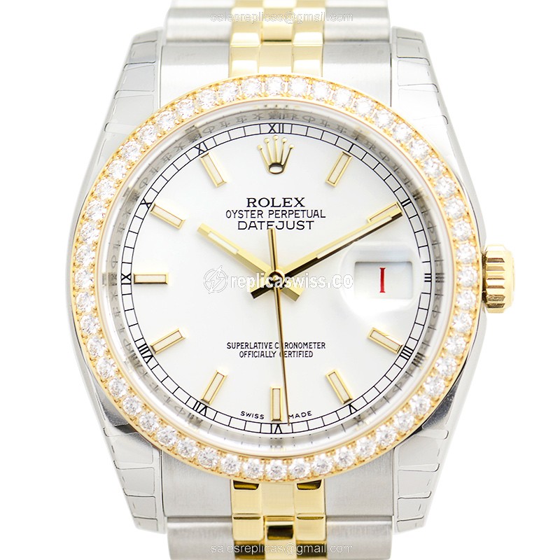 Rolex 116243 DATEJUST Automatic 18kt Gold & Diamond & Steel