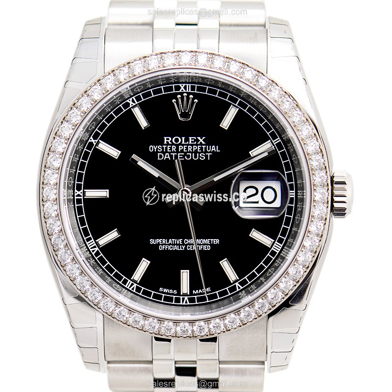 Rolex 116244 DATEJUST Automatic Stainless Steel & Diamonds