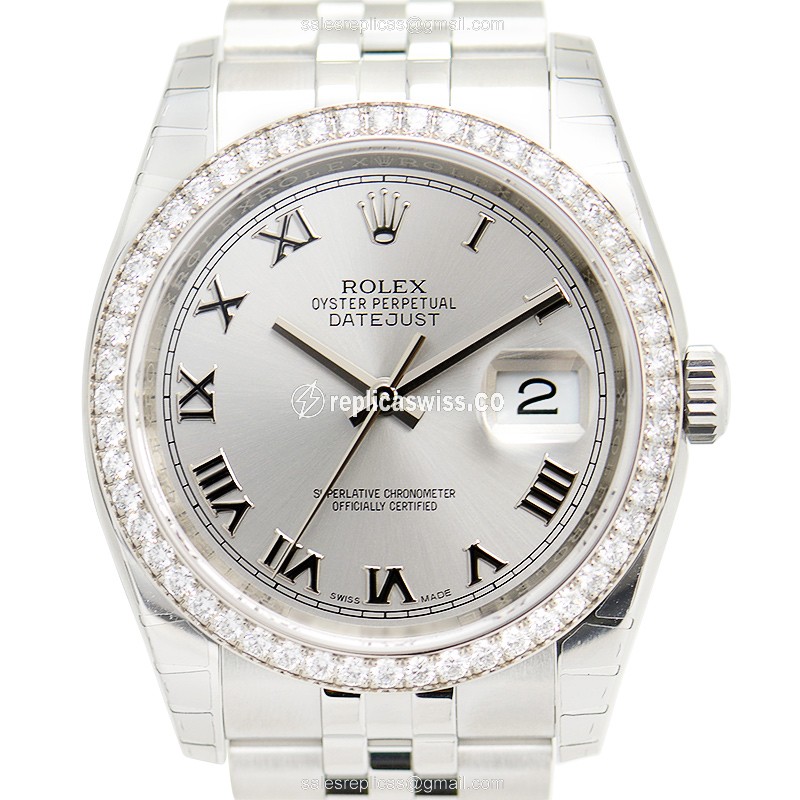Rolex 116244G DATEJUST Automatic Stainless Steel & Diamonds
