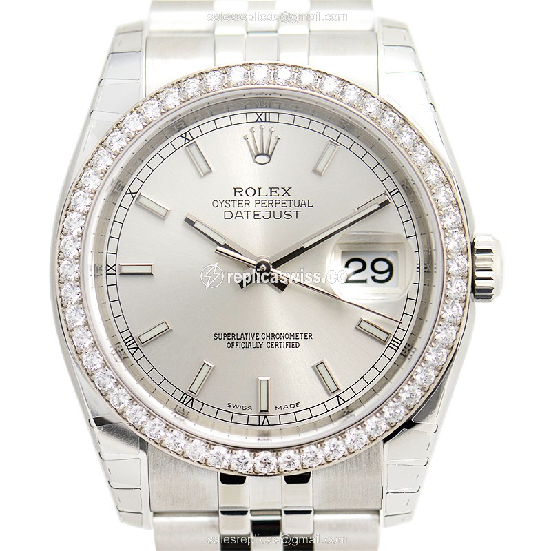 Rolex 116244 DATEJUST Automatic Stainless Steel & Diamonds