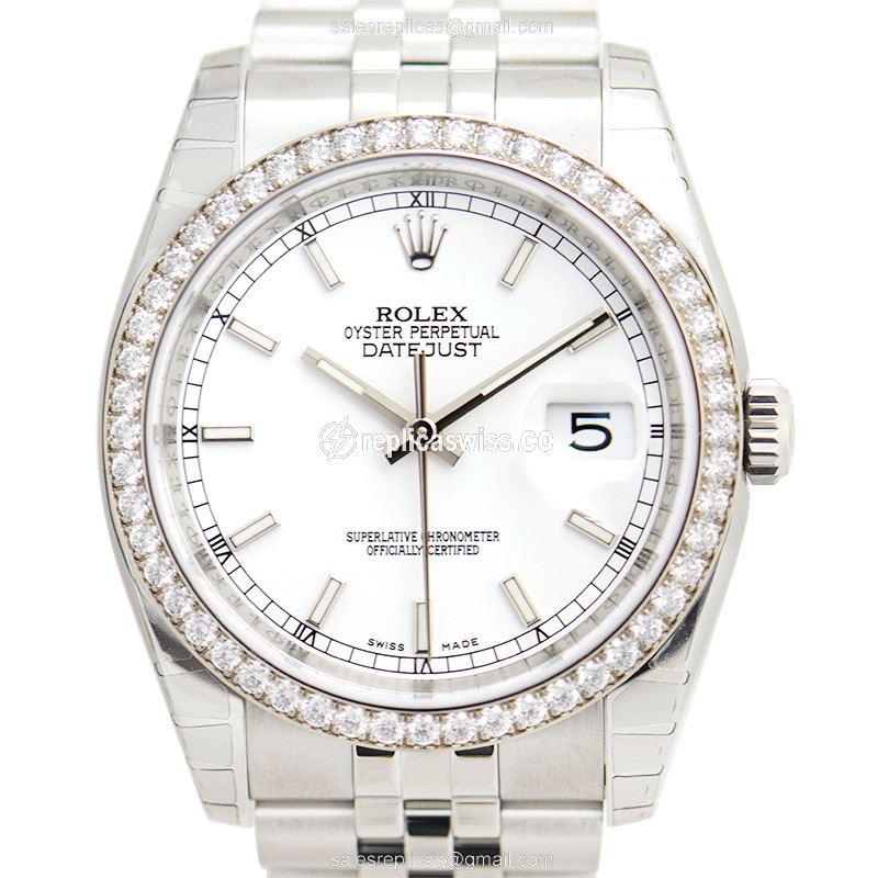 Rolex 116244 DATEJUST Automatic Stainless Steel & Diamonds