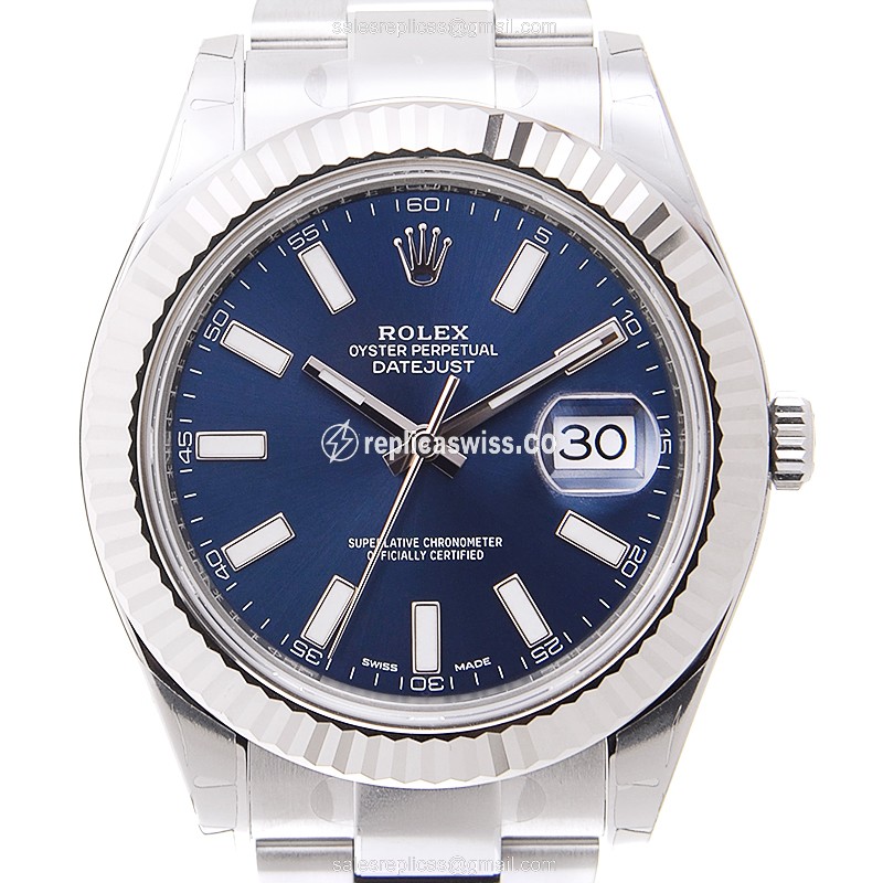 Rolex 116334 DATEJUST Automatic 18kt White Gold & Steel