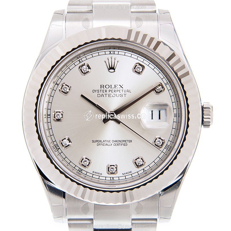 Rolex 116334G DATEJUST Automatic 18kt White Gold & Steel