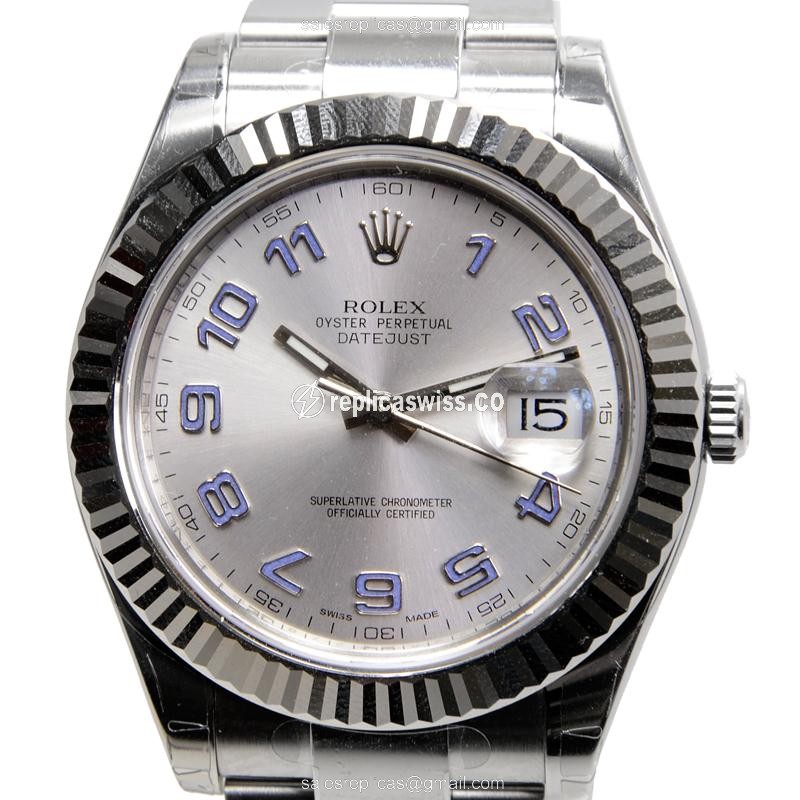 Rolex 116334 DATEJUST Automatic 18kt White Gold & Steel