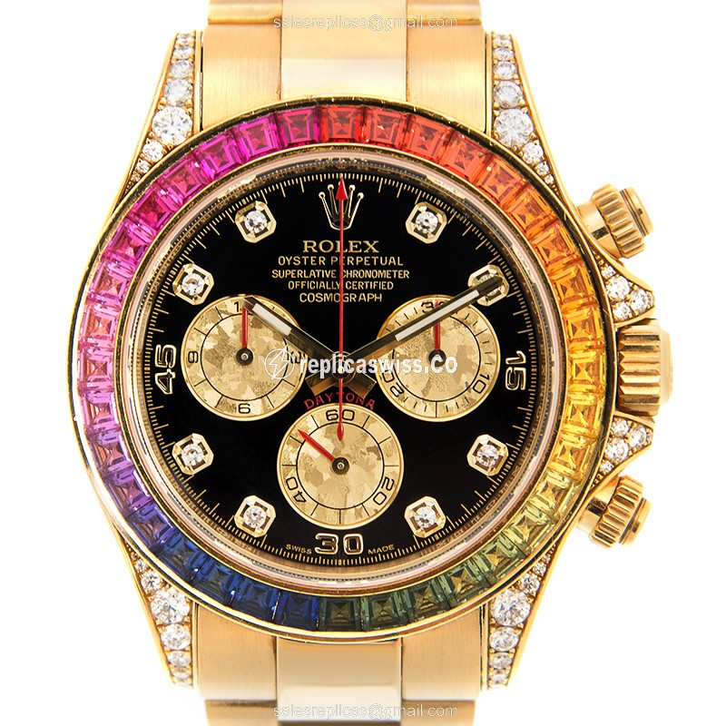 Rolex 116598RBOW-0001 DAYTONA Automatic 18kt Gold & Diamond & Steel