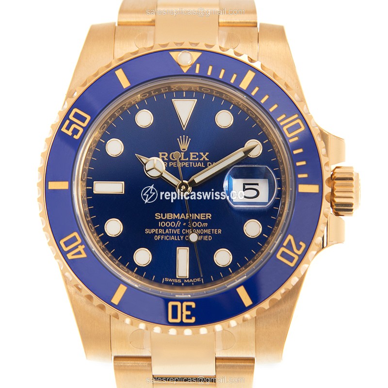 Rolex 116618LN-0003 SUBMARINER Automatic 18kt Yellow Gold