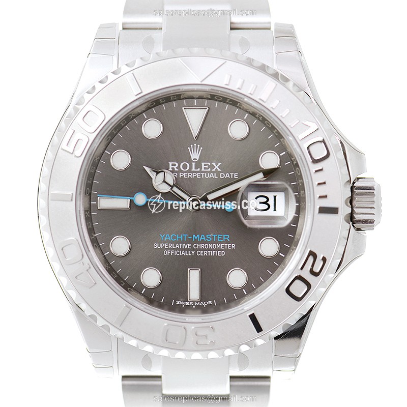 Rolex 116622GY YACHT MASTER Automatic 18kt White Gold & Steel