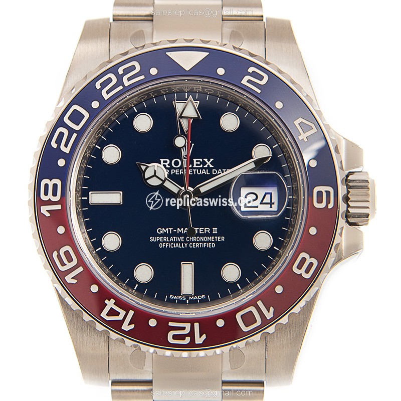 Rolex 116719BLR GMT-MASTER II Automatic 18kt White Gold