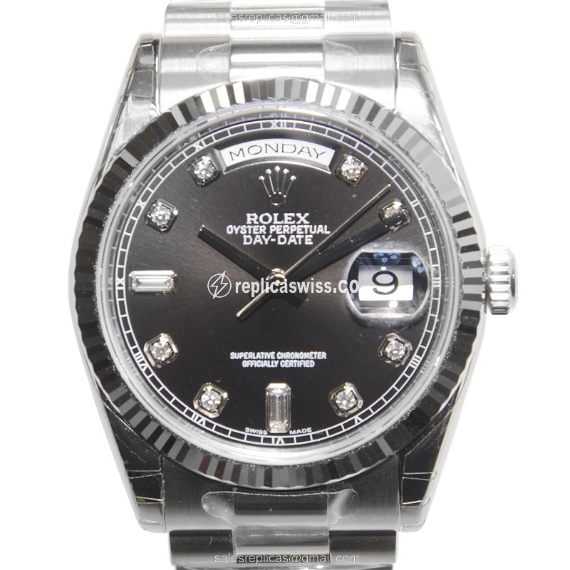 Rolex 118239ABK DAY-DATE Automatic 18kt White Gold