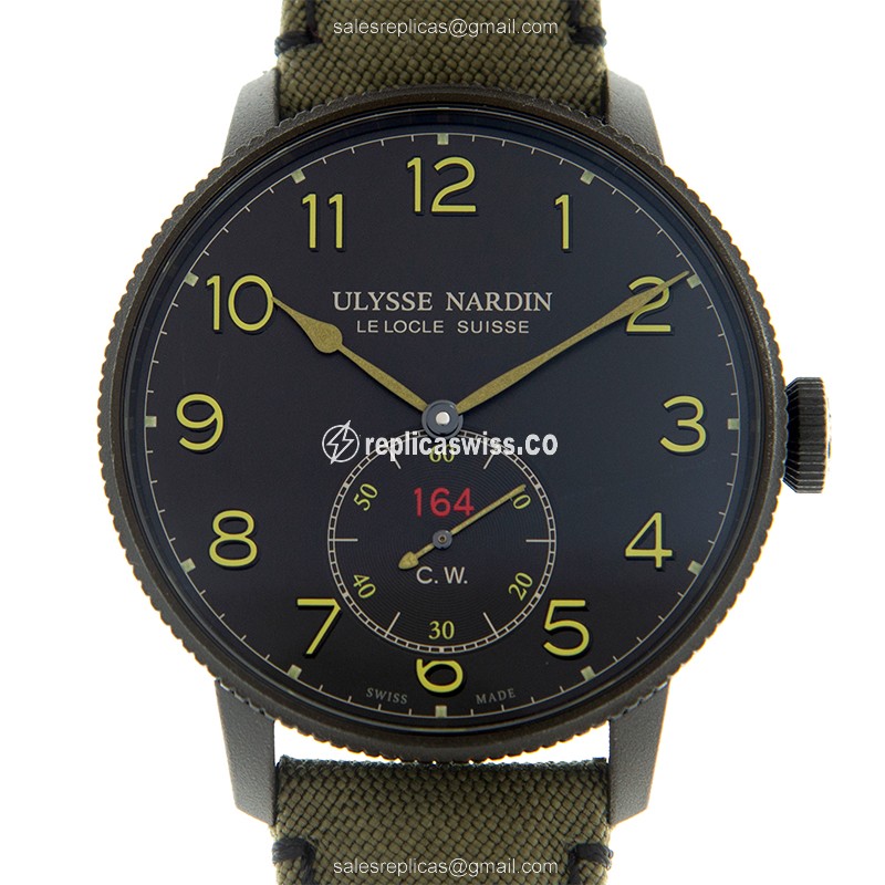 Ulysse Nardin 1183-320LE/BLACK MARINE Automatic Stainless Steel