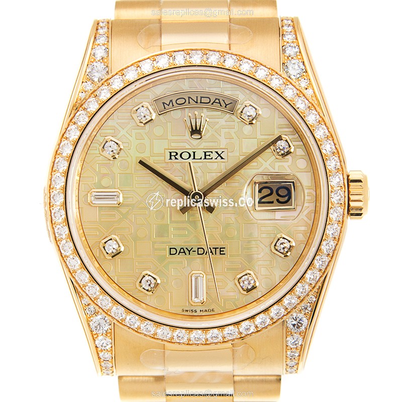 Rolex 118388A DAY-DATE Automatic 18kt Gold & Diamond