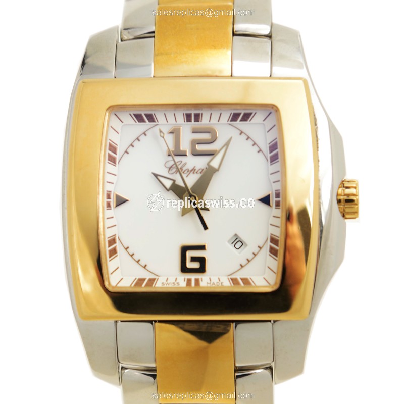 Chopard 118473-9001 TWO O TEN Quartz 18kt Rose Gold & Steel