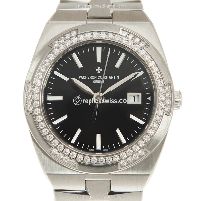 Vacheron Constantin 1205V/100A-B591 OVERSEAS Quartz Stainless Steel & Diamonds