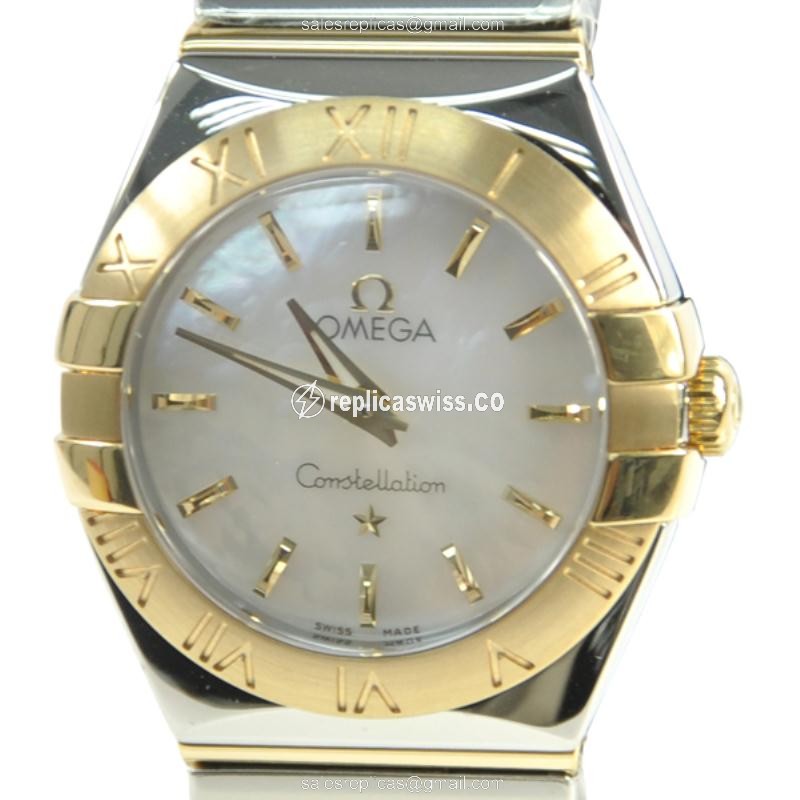 Omega 123.20.24.60.05.004 CONSTELLATION Quartz 18kt Gold & Steel
