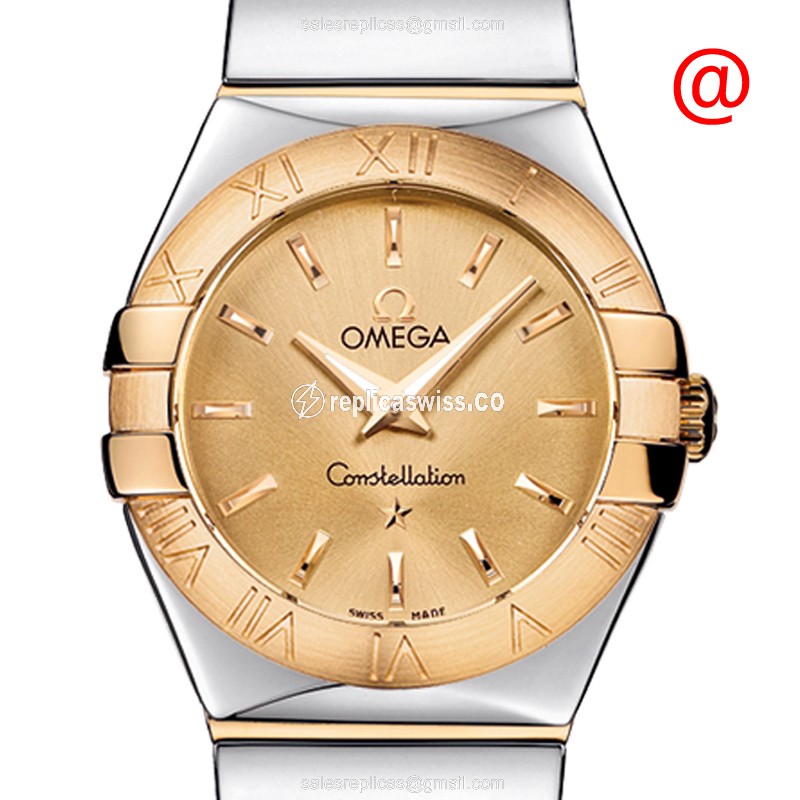 Omega 123.20.27.60.08.002 CONSTELLATION Quartz 18kt Gold & Steel