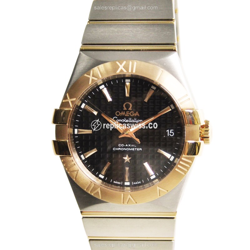 Omega 123.20.35.20.01.001 CONSTELLATION Automatic 18kt Rose Gold & Steel