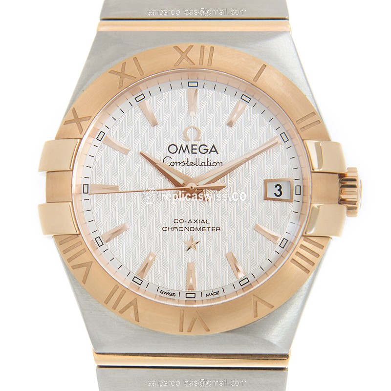 Omega 123.20.35.20.02.005 CONSTELLATION Automatic 18kt Rose Gold & Steel