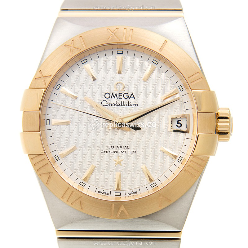 Omega 123.20.38.21.02.009 CONSTELLATION Automatic 18kt Gold & Steel