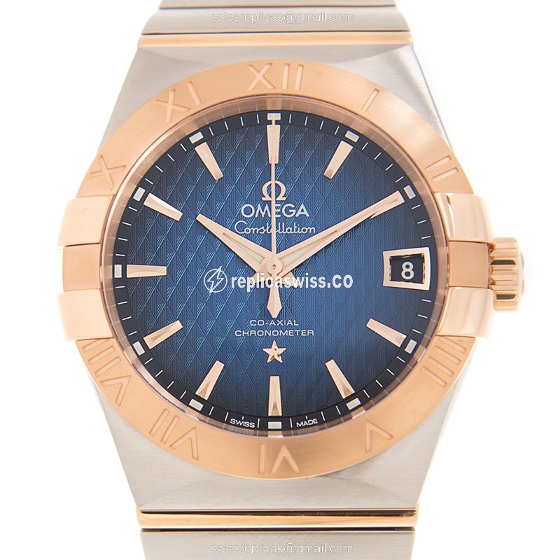 Omega 123.20.38.21.03.001 CONSTELLATION Automatic 18kt Rose Gold & Steel