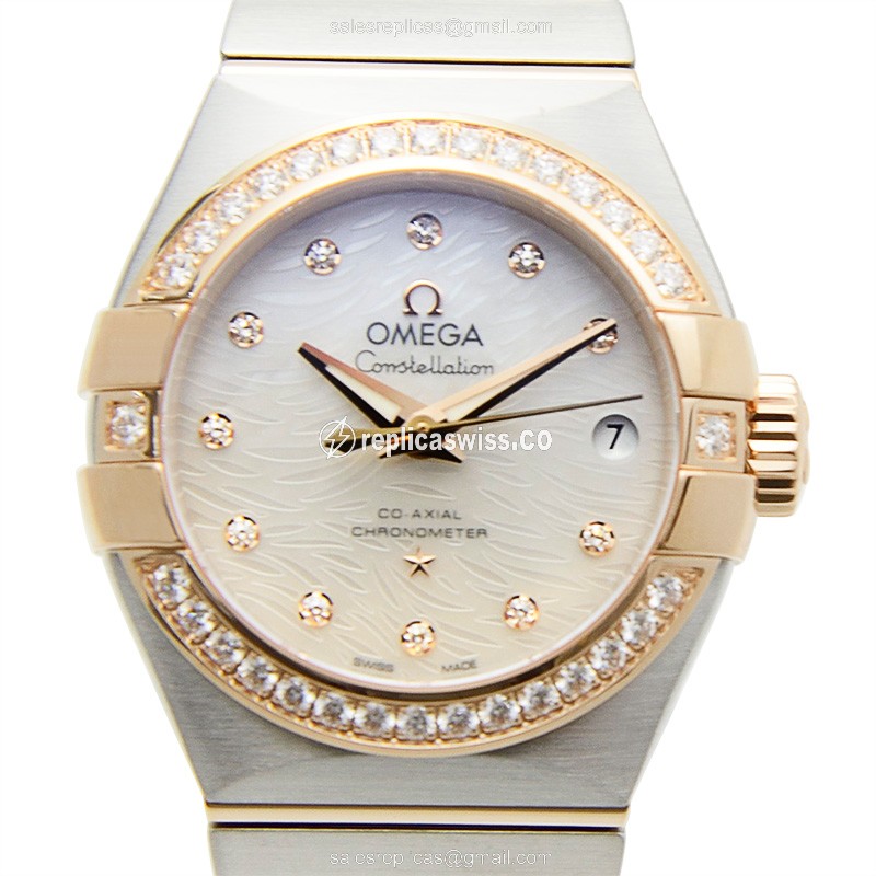 Omega 123.25.27.20.55.006 CONSTELLATION Automatic 18kt Rose Magic & Diamond