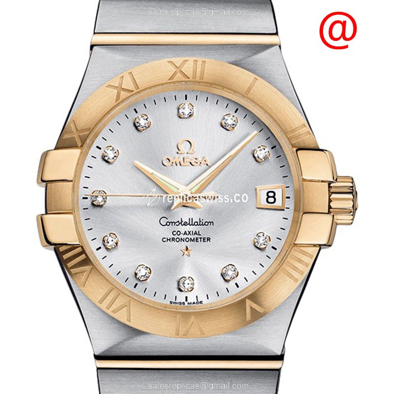 Omega 123.25.35.20.52.002 CONSTELLATION Automatic 18kt Gold & Steel